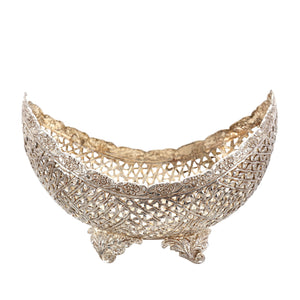 BOWL, Oval, crescent moon shaped, Jalli, Legs - Barton,Son & Co.