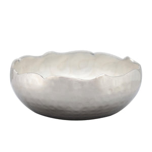 BOWL, circular, hammer tone exterior - Barton,Son & Co.
