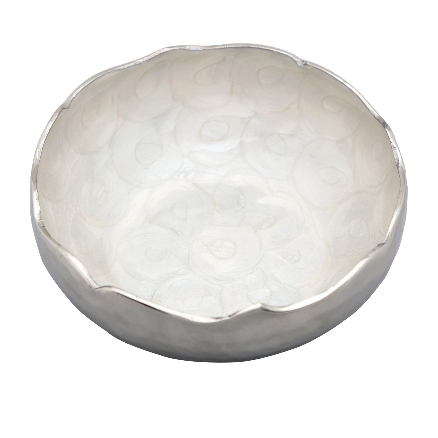 BOWL, circular, hammer tone exterior - Barton,Son & Co.