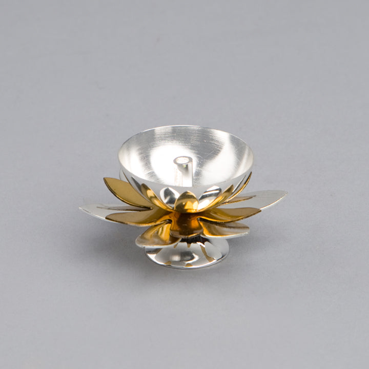 Gold & Silver Plated Flower Jyoti
