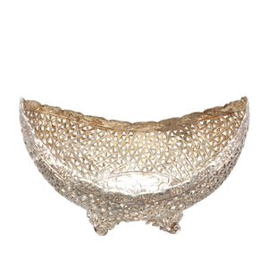 BOWL, Oval, crescent moon shaped, Jalli, Legs - Barton,Son & Co.