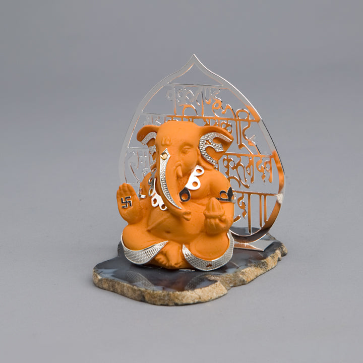 Silver Plated Ashirvad Ganesha